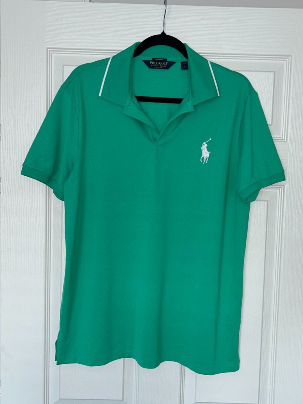 Polo Golf Ralph Lauren Polo Mens Large Green Pro Fit Performance Stretch